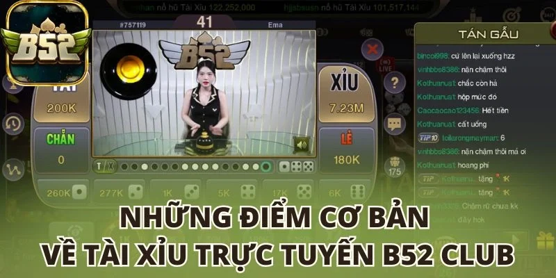 Những điểm cơ bản về Tài xỉu trực tuyến B52 club
