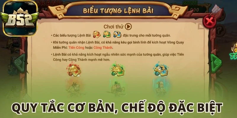 Quy tắc cơ bản, chế độ đặc biệt 