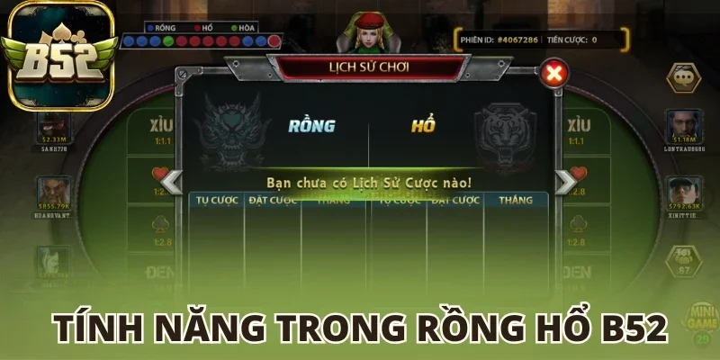 Tính năng trong Rồng Hổ B52